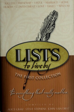 Cover of Lists to Live By: The First Collection