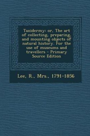 Cover of Taxidermy