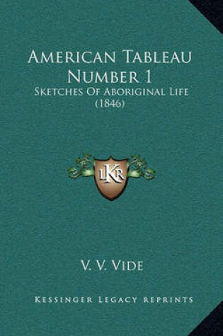 Cover of American Tableau Number 1