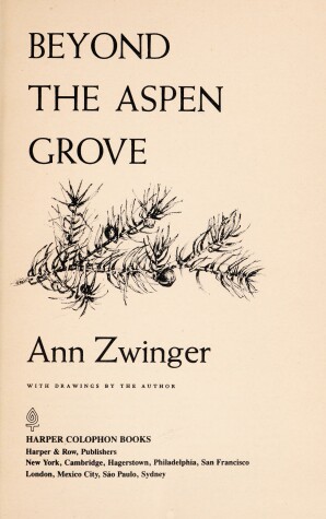 Cover of Beyond the Aspen Grove