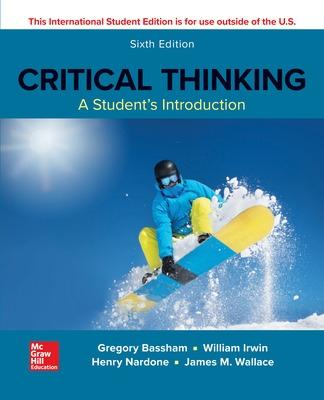 Book cover for ISE CRITICAL THINKING: A STUDENTS INTRODUCTION