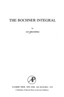 Cover of The Bochner Integral