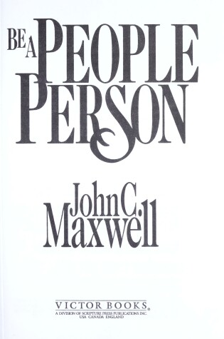 Cover of Be a People Person