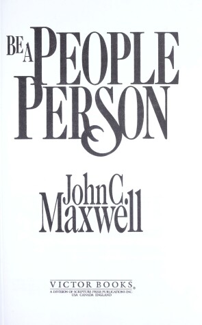 Book cover for Be a People Person