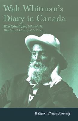 Book cover for Walt Whitman's Diary In Canada