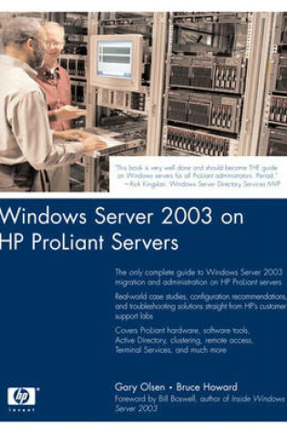 Cover of Windows Server 2003 on HP ProLiant Servers