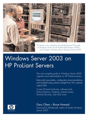 Book cover for Windows Server 2003 on HP ProLiant Servers