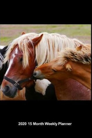 Cover of Plan On It 2020 Weekly Calendar Planner - Kissie Kissie Love You Mommy Horse and Baby
