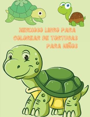 Book cover for Hermoso libro para colorear de tortugas para ninos