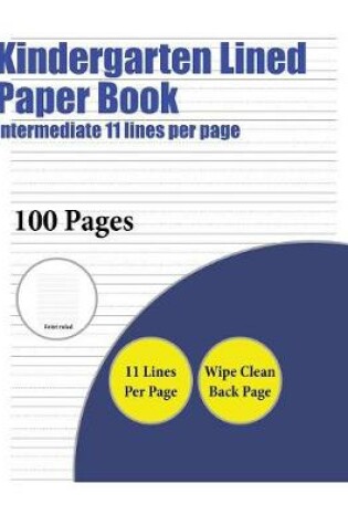 Cover of Kindergarten Lined Paper Book (Intermediate 11 lines per page)