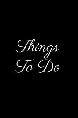 Book cover for Things to Do