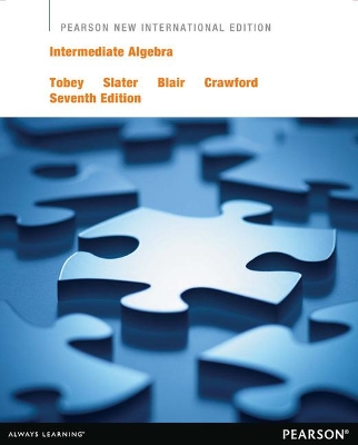 Book cover for Intermediate Algebra: Pearson New International Edition