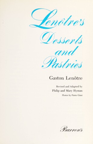 Book cover for Desserts and Pastries