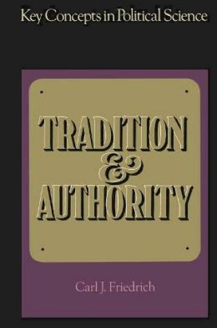 Cover of Tradition and Authority