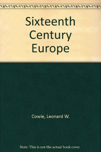 Book cover for Sixteenth Century Europe