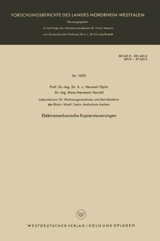 Cover of Elektromechanische Kopiersteuerungen