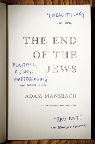 Cover of The End of the Jews