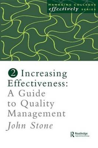 Cover of Increasing Effectiveness: A Guide to Quality Management