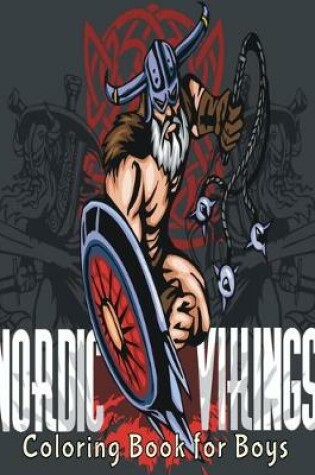 Cover of Nordic Vikings Coloring Book for Boys