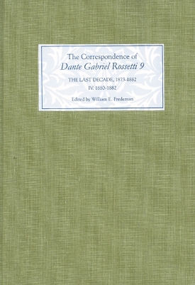 Book cover for The Correspondence of Dante Gabriel Rossetti 9