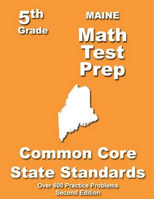 Book cover for Maine 5th Grade Math Test Prep