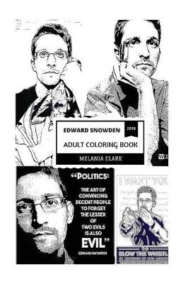 Book cover for Edward Snowden Adult Coloring Book