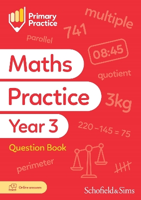 Book cover for Primary Practice Maths Year 3 Question Book, Ages 7-8