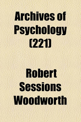 Book cover for Archives of Psychology (221)