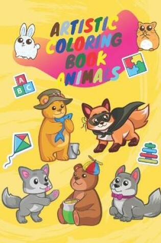 Cover of Artistic coloring book animals