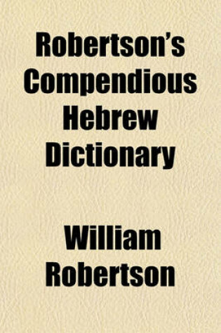 Cover of Robertson's Compendious Hebrew Dictionary