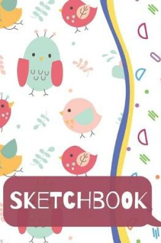 Cover of Sketchbook for Kids - Large Blank Sketch Notepad for Practice Drawing, Paint, Write, Doodle, Notes - Cute Cover for Kids 8.5 x 11 - 100 pages Book 8