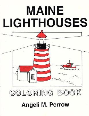 Book cover for Maine Lighthouses Coloring Book