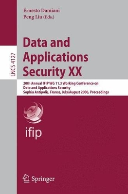 Book cover for Data and Applications Security XX