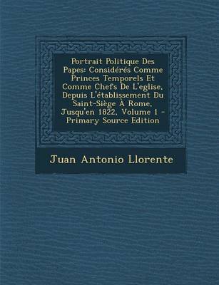 Book cover for Portrait Politique Des Papes