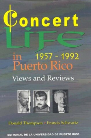 Cover of Concert Life in Puerto Rico