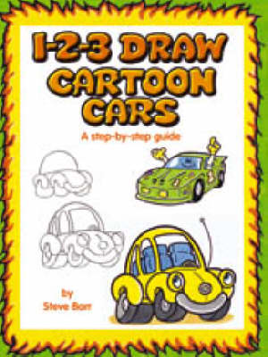 Book cover for 1-2-3 Draw Cartoon Cars