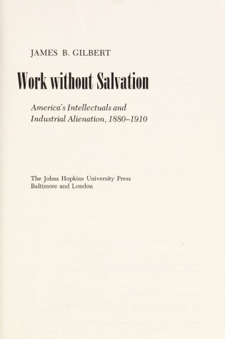 Cover of Work without Salvation