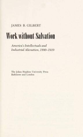 Book cover for Work without Salvation