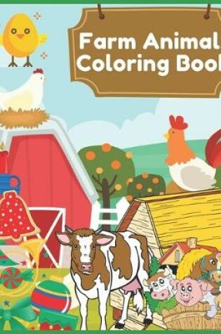 Cover of Farm Animals Coloring Book