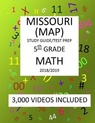 Book cover for 5th Grade MISSOURI MAP, 2019 MATH, Test Prep