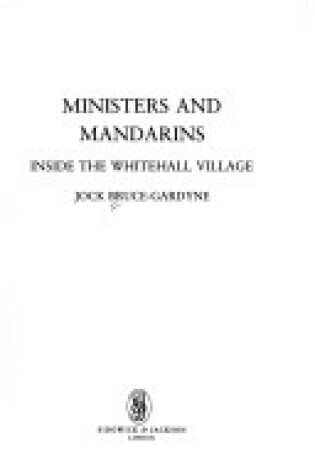 Cover of Ministers and Mandarins