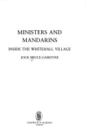 Book cover for Ministers and Mandarins