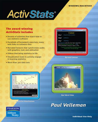 Book cover for Valuepack: Intro Stats:(International Edition) with ActivStats 05-06