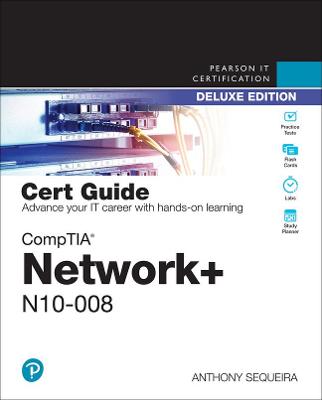 Book cover for CompTIA Network+ N10-008 Cert Guide, Deluxe Edition