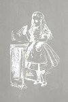 Book cover for Alice in Wonderland Pastel Chalkboard Journal - Drink Me! (Grey)