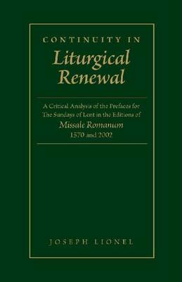 Book cover for Continuity in Liturgical Renewal