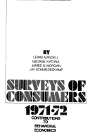 Book cover for Surveys of Consumers, 1971-1972