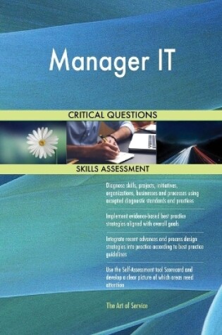 Cover of Manager IT Critical Questions Skills Assessment