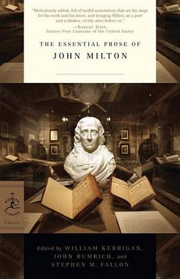 Book cover for The Essential Prose of John Milton