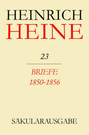 Cover of Saekularausgabe 3. Abteilung - Heines Briefwechsel